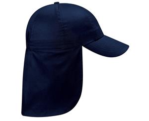 Beechfield Junior Kids Unisex Plain Legionnaire Cap (French Navy) - RW218