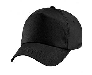 Beechfield Plain Unisex Junior Original 5 Panel Baseball Cap (Black) - PC2109