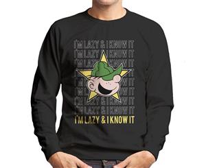 Beetle Bailey Im Lazy And I Know It Men's Sweatshirt - Black