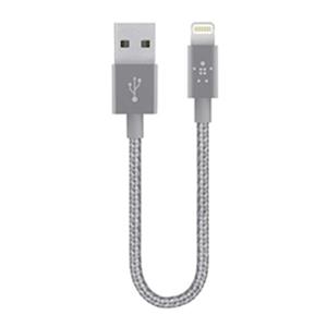 Belkin MIXITUP Metallic Lightning to USB 15cm Cable (Space Grey)