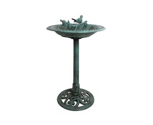 Bird Bath Wash Ornament Garden Feeder Statue with Pebbles Outdoor Decor 72cm