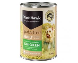 Black Hawk Grain Free Chicken Dog Food Protein Bones 400g