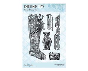 Blue Fern Studios Clear Stamps 4 inch X6 inch Christmas Toys