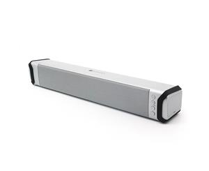 Bluetooth V2.1 Soundbar Wireless Stereo Speaker Rechargeable Led Usb Tf Silver