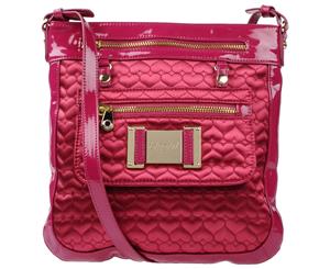 Blugirl Blumarine Two-Tone Pattern Crossbody Bag - Garnet