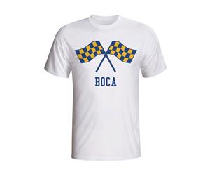 Boca Juniors Waving Flags T-shirt (white)