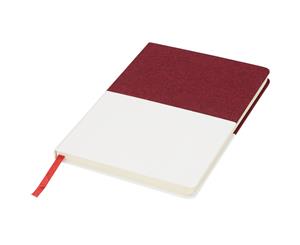 Bullet Two Tone A5 Canvas Notebook (Red) - PF2193