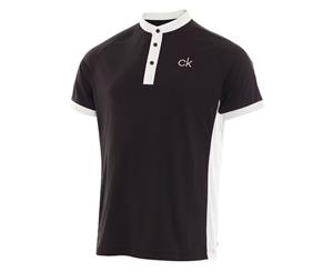 Calvin Klein Collar Stand Polo - Black/White - Mens