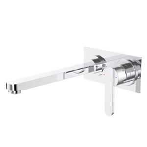 Caroma 240mm Chrome Saracom Bath Wall Mixer