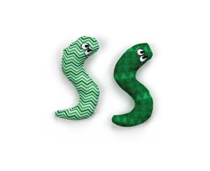 Catnip Cat Toy Surf Snake All For Paws Pet Chase 9cm Crinkle Snakes Toys Teaser - Green