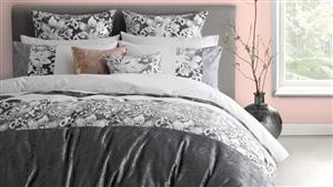 Colette Silver Super King Quilt Cover Set