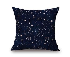 Constellations on Cotton&linen Pillow Cover 80733