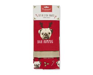 Cooksmart Christmas Bah Humpug Tea Towels