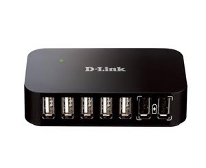 D-Link 7-Port USB 2.0 Powered Hub with Fast Charging Ports