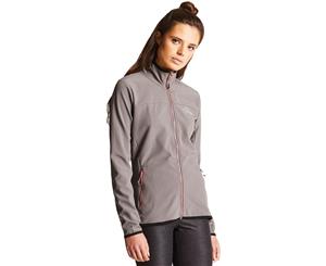 Dare 2b Womens/Ladies Centra Water Repellent Softshell Jacket Coat - Smokey Grey