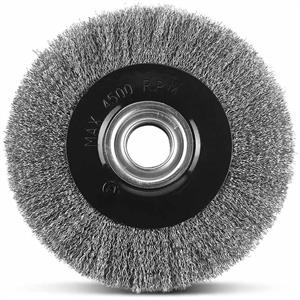 Detroit 200 x 32mm Multi-Bore Steel Crimped Wire Wheel Brush