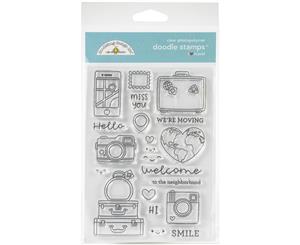 Doodlebug - Clear Doodle Stamps - I Heart Travel