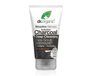 Dr Organic Deep Cleansing Face Scrub Activated Charcoal 125ml