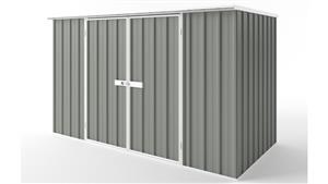 EasyShed D3015 Flat Roof Garden Shed - Bush Smoke