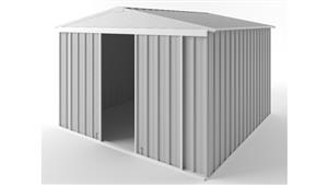 EasyShed D3030 Gable Slider Roof Garden Shed - Zincalume