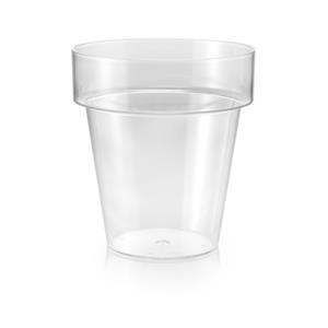 Eden 20cm Clear Plastic Pot