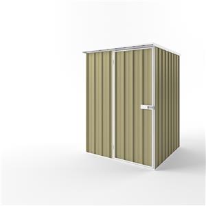 EnduraShed 1.5 x 1.5 x 2.12m Tall Flat Roof Garden Shed - Sandlewood