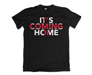 England Footballs Coming Home Flag T-Shirt (Black)