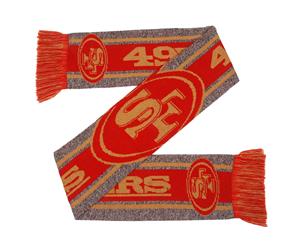 FOCO NFL Winter Scarf - GREY BIG LOGO San Francisco 49ers - Multi