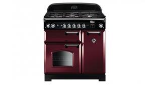 Falcon Classic 900mm Natural Gas Freestanding Upright Cooker - Cranberry/Chrome