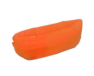 Fast Inflatable Sleeping Bag Lazy Air Sofa Orange