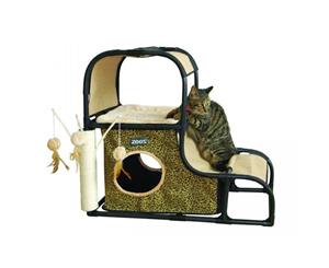 Feline Climbing Hill Fun House for Cats & Kittens - (81x40x71cm) (Zeez)