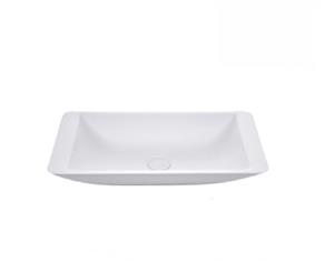 Fienza Above Counter Solid Surface Basin Classique 600 Matte White CSB03