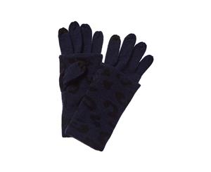 Forte Cashmere Leopard Print Gloves