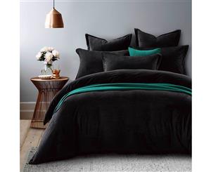 Fur Velvet Quilt Cover - Black