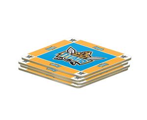 Gold Coast Titans NRL Set of 4 Cork Drinking Coasters