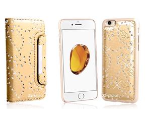 Gold For Apple iPhone XS MAX Magnet Diamond Wallet Leather Case Cover