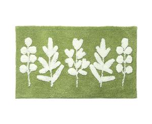 Green Leaves Floor Mats/Doormat Mat (50cm x 80cm )