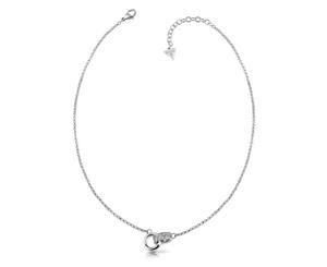 Guess womens Stainless steel Zircon gemstone pendant necklace UBN78055