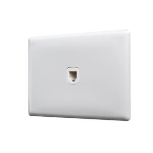 HPM LINEA TV & Audio Single (6 Pin) Socket - White