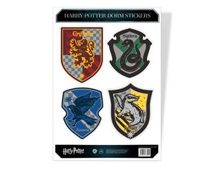 Harry Potter Sticker Sheet House Crest Hogwarts Official A4 Set - White