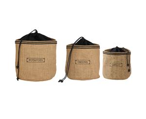 Hessian Preserving Bag Set - Potato Garlic & Onion