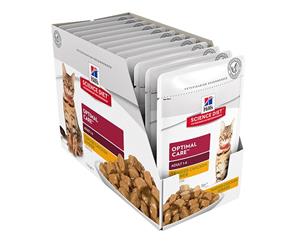 Hills Science Diet Adult Cat Food Chicken Pouches 12x85g