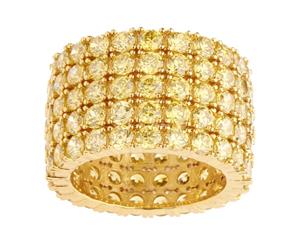 Iced Out Bling Micro Pave Ring - FAT 360 ETERNITY gold
