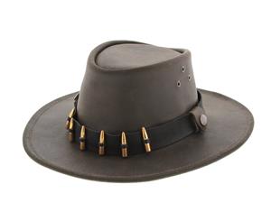 Jacaru 1016 Hunter Exotic Hats - Brown