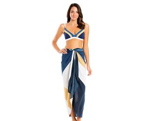 Jets Women's Multi-Wear Cover-Up Beachwear - Navy/Gold