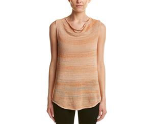 Joan Vass Linen-Blend Tank