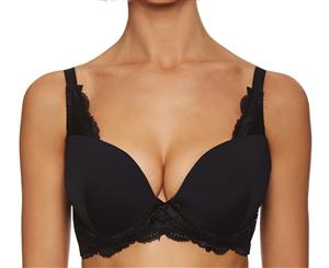 Kayser Perfects Curve It Up Chloe Contour Plunge Bra - Black