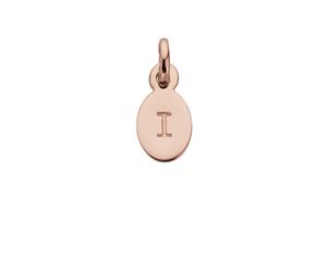 Kirstin Ash Initial Charm w/ 18K Rose Gold Vermeil - I