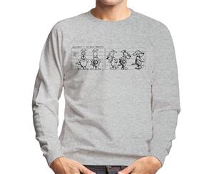 Krazy Kat Kolin Kelly Lineup Men's Sweatshirt - Heather Grey