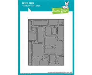 Lawn Fawn Cuts Stitched Speech Bubble Backdrop Dies LF1990